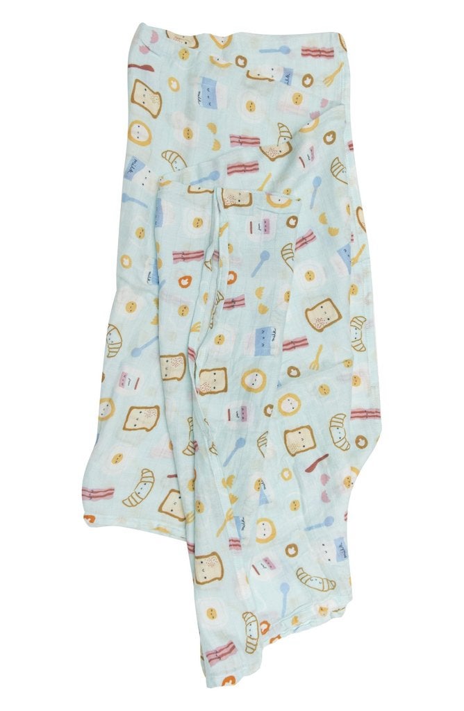 Blue muslin swaddle 2025